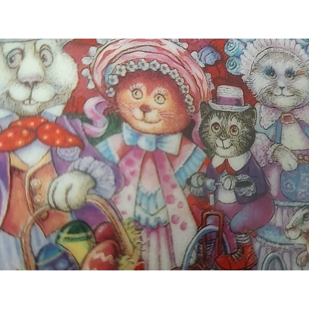 Franklin Mint Collector Plate Cat Easter Purrade Heirloom Ltd Edition B. Bell‎